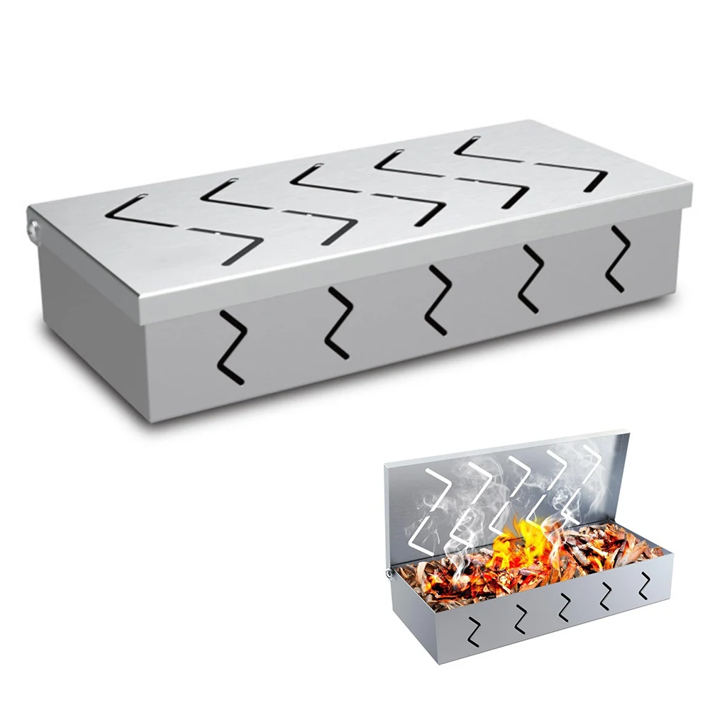 

For Charcoal Grills Flip Lid Grill Box BBQ Accessory 22*10cm Efficient Temperature Control Enhanced Airflow Design