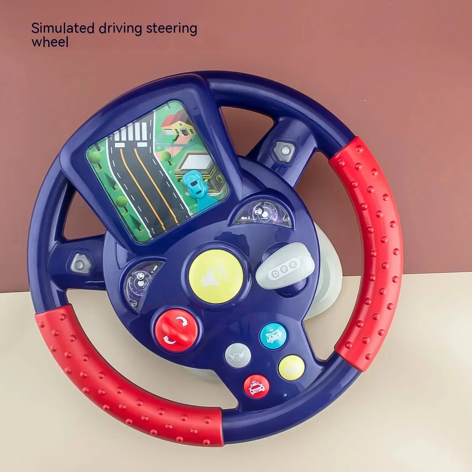 Volant électrique pour enfants, jouet de simulation, poussette pour bébé, éducation précoce, jeu de puzzle, cadeau de Noël