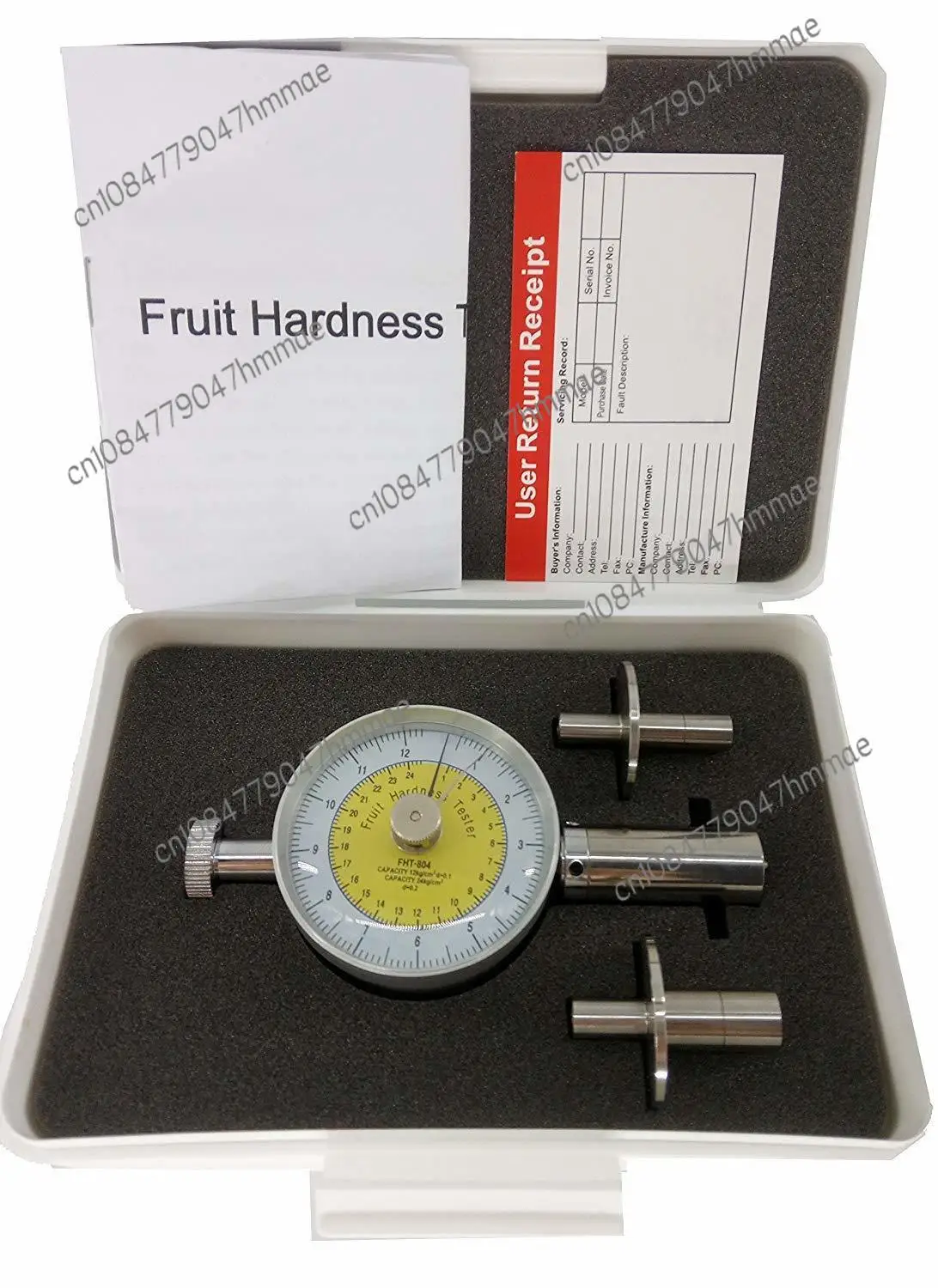 Analog Fruit Hardness Tester Fruit Sclerome Fruit Penetrometer With Precision  ±0.1 For Apple Pear Watermelon Banana Etc