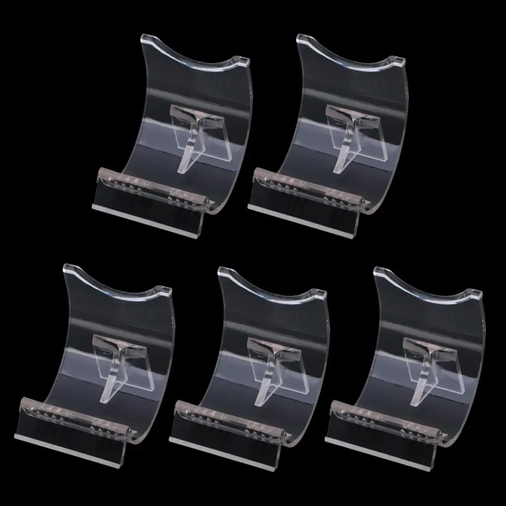 5/10/15pcs Clear Lighter Show Easel Stand Base Collector Accessory Bracket