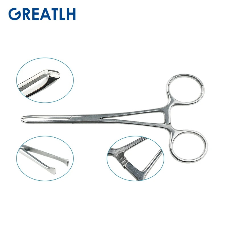 Alice Forceps Soft Tissue Clamps Forceps Medical Stainless Steel Clamping Pliers Uterine Forceps Orthopedic General Instruments