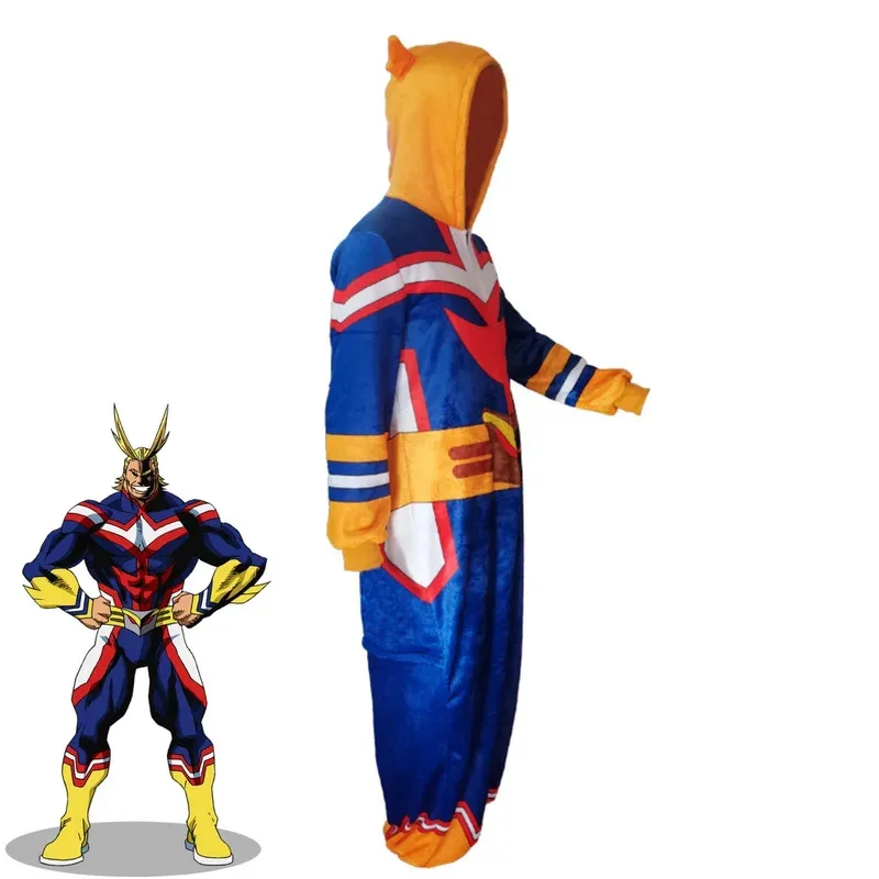 Аниме My Hero Academy All·Might Косплей Костюм Плюшевые меховые комбинезоны Пижамы с капюшоном Мужчина Женщина Kawaii Милая одежда для дома Костюм 5ftu^ Аниме My Hero Academy All·Might Косплей Костюм Плюшевые меховые комбинезоны Пижамы с капюшоном Мужчина Женщина Kawaii Милая одежда для дома Костюм 5ftu^