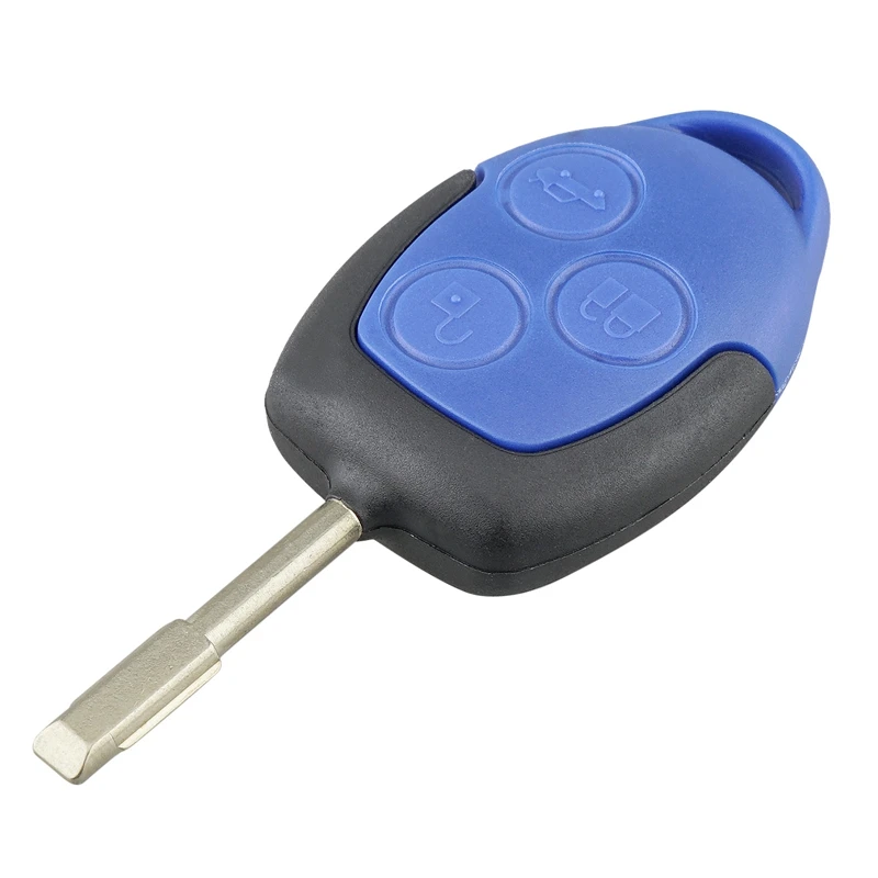 

New 433Mhz 3 Button Blue Remote Key FOB Fit For FORD TRANSIT MK7 2006-2014 4D63 80 Bit Chip