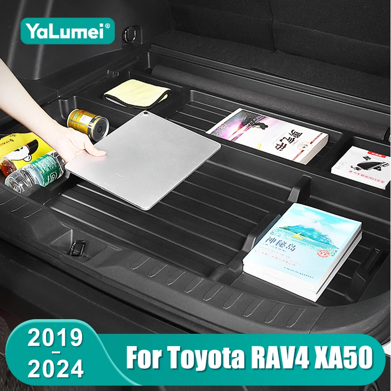 

Автомобильный багажник, ящик для хранения запасных шин, контейнер для Toyota RAV4 XA50 2019 2020 2021 2022 2023 2024, RAV 4 XA 50, гибридные аксессуары