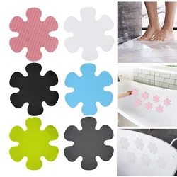 6/12/20PCS Anti Slip Bathtub Stickers Waterproof Flower Shaped Self-Adhesive Safety Shower Anti-Slip Appliques for Home Bathroom