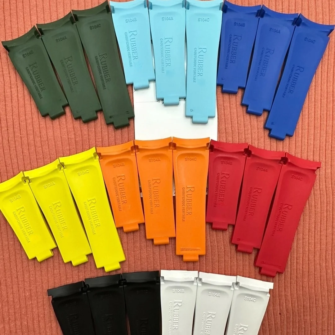 

20mm Lugs FKM Rubber Watch Strap Fit For Rolex Submariner Daytona Explorer II Series 50mm 60mm 70mm Watch Band