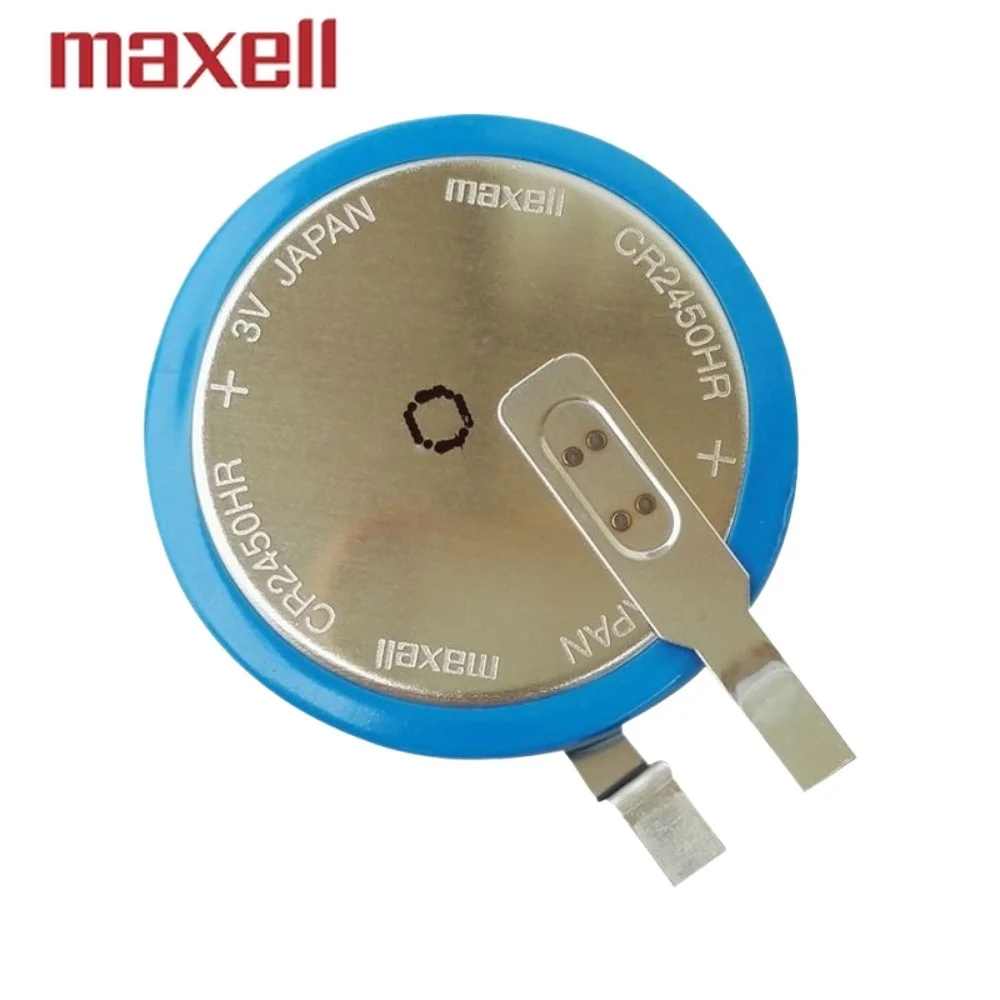 2PCS Original-Maxell CR2450HR Lithium Battery CR2450 CR2450N High-Temperature Resistant 3V Tire Pressure Monitoring Button Cell