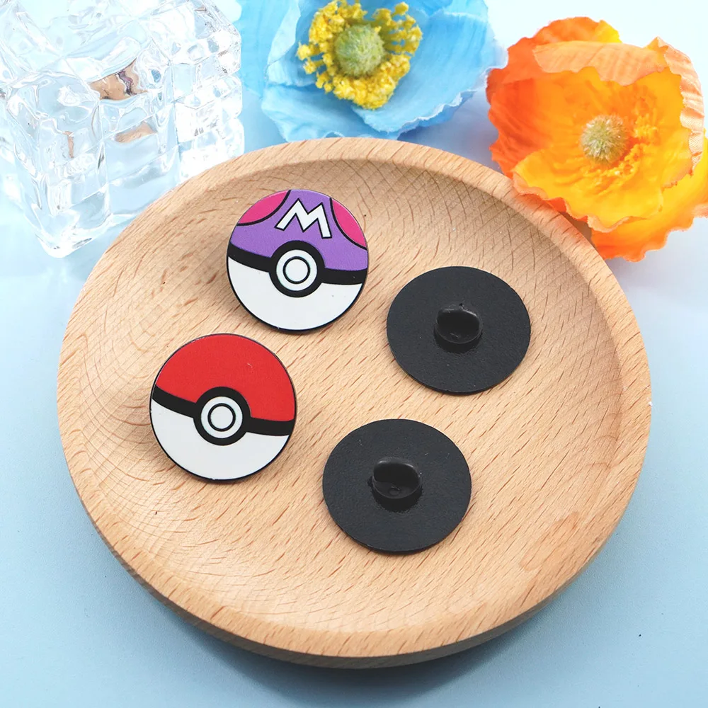 4Pcs Pokemon Poke Ball Enamel Pins Set Master Ultra Great Ball Metal Brooches For Backpacks Jackets Bags Collectible Gift view 5