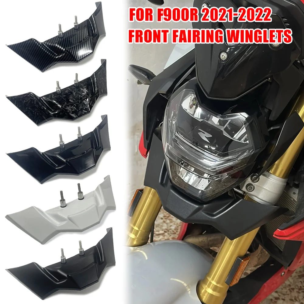 

For BMW F900R 2021 2022 F 900 R Motorcycle Wing Fairing Downforce Naked Front Aerodynamic Spoiler Winglet