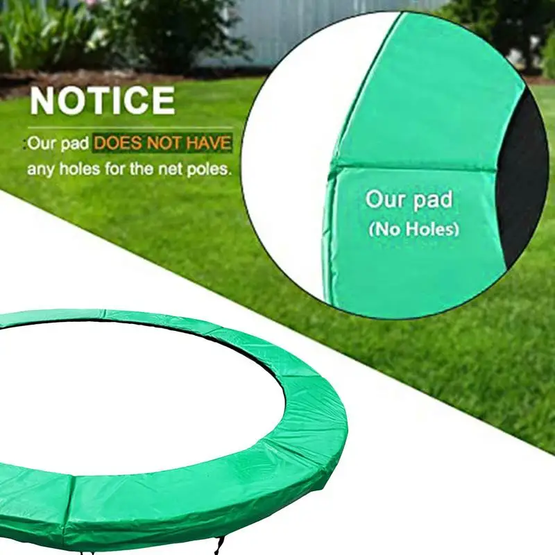 1pc 12/13 inches Trampoline Protective Cover Trampoline Safety Pad Round Spring Protection Cover Anti-collision Trampoline Parts