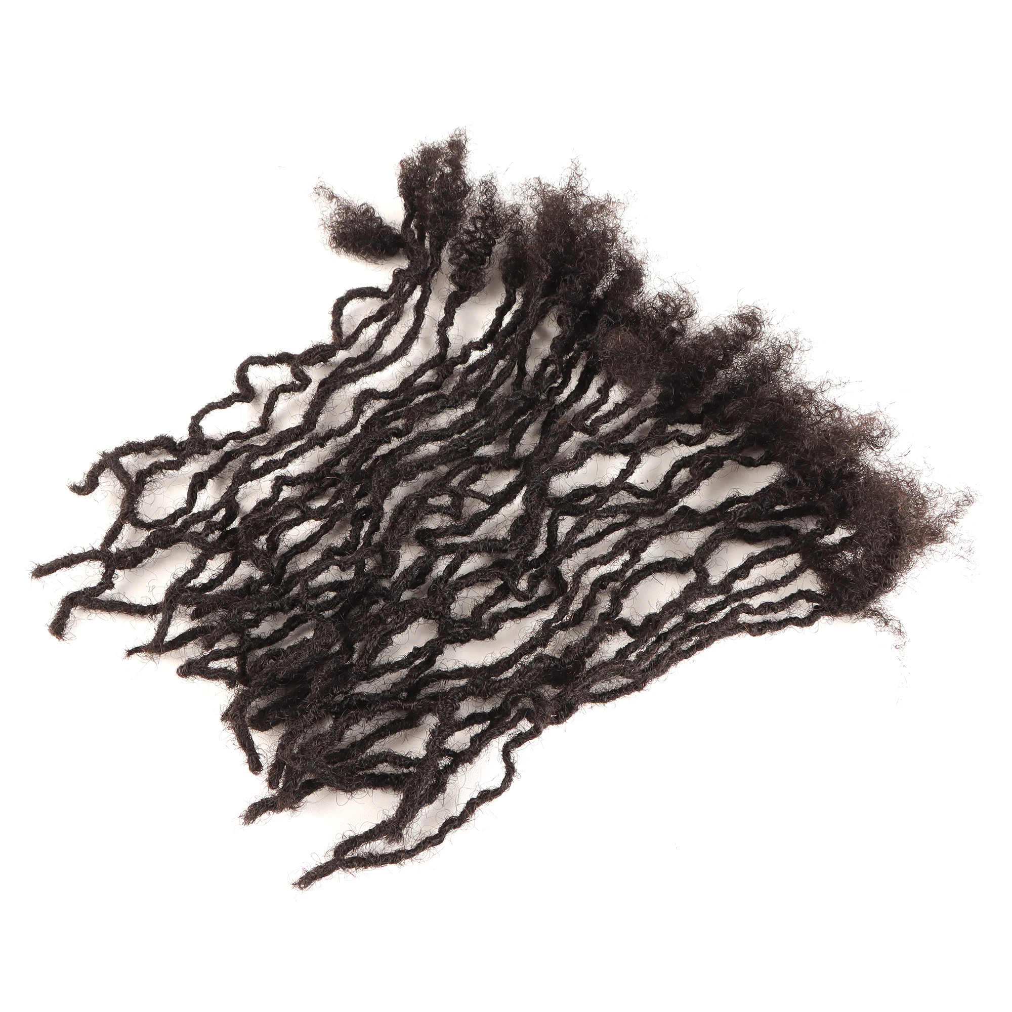 Orientfashion-Dreadlock de vrais cheveux humains pour hommes et femmes, tête complète, Afro Kinky Minilocs, Interlocs Textured Locs, nouveau style