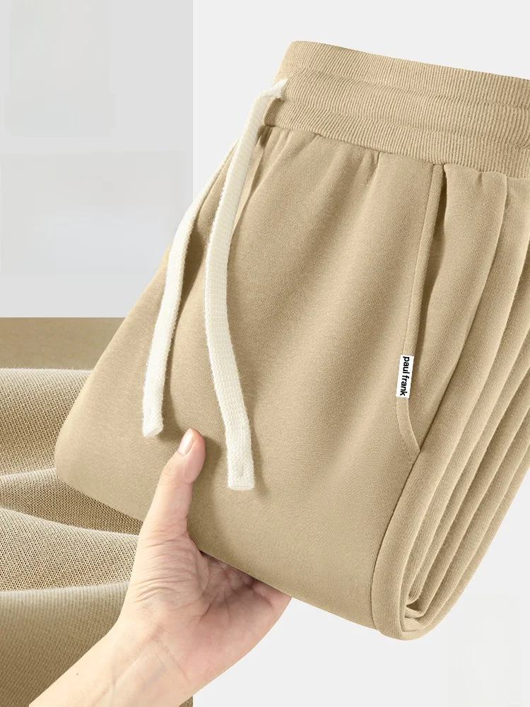 

Мужские весенние повседневные брюки цвета хаки, свободного кроя, с эластичным поясом, с принтом, дышащие, комфортные