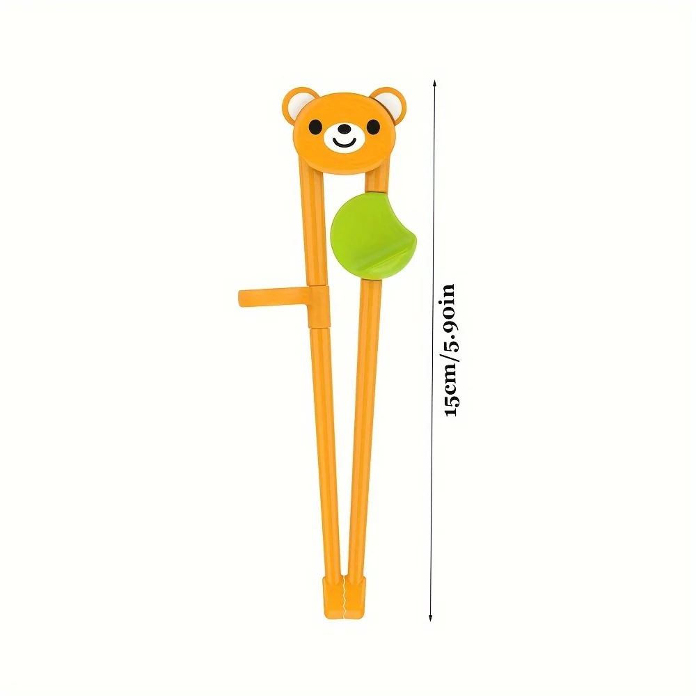 1 Piece Cartoon Bear Training Chopsticks, Baby Learning Chopsticks, Exercise Hand Strength, Eating Aids, Baby Tableware