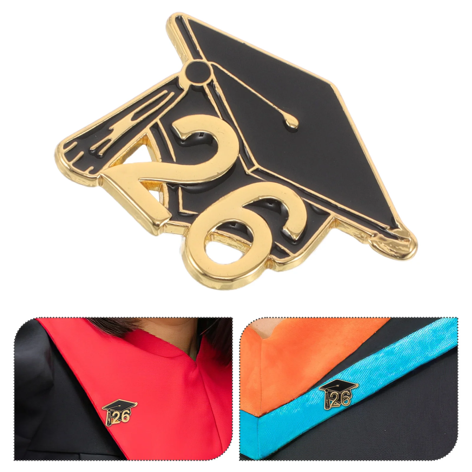 

10Pcs Graduation Cap Pin: Class of 2026 Lapel Brooch for Students Teachers - Bachelor's Cap Badge Jewelry - Graduation Party
