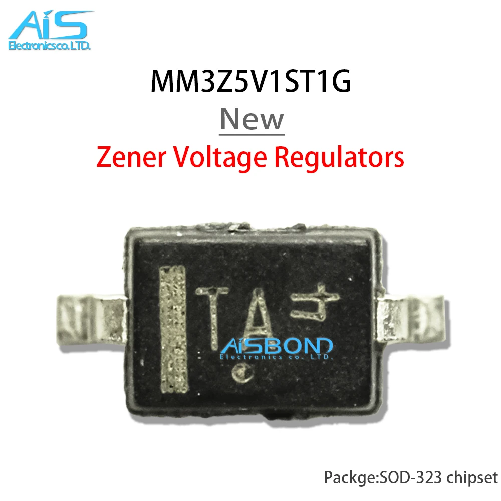 20Pcs/Lot New MM3Z3V3ST1G MM3Z3V9ST1G MM3Z4V3ST1G MM3Z4V7ST1G MM3Z5V1ST1G MM3Z5V6ST1G SOD-323 Zener Voltage Regulators Diode