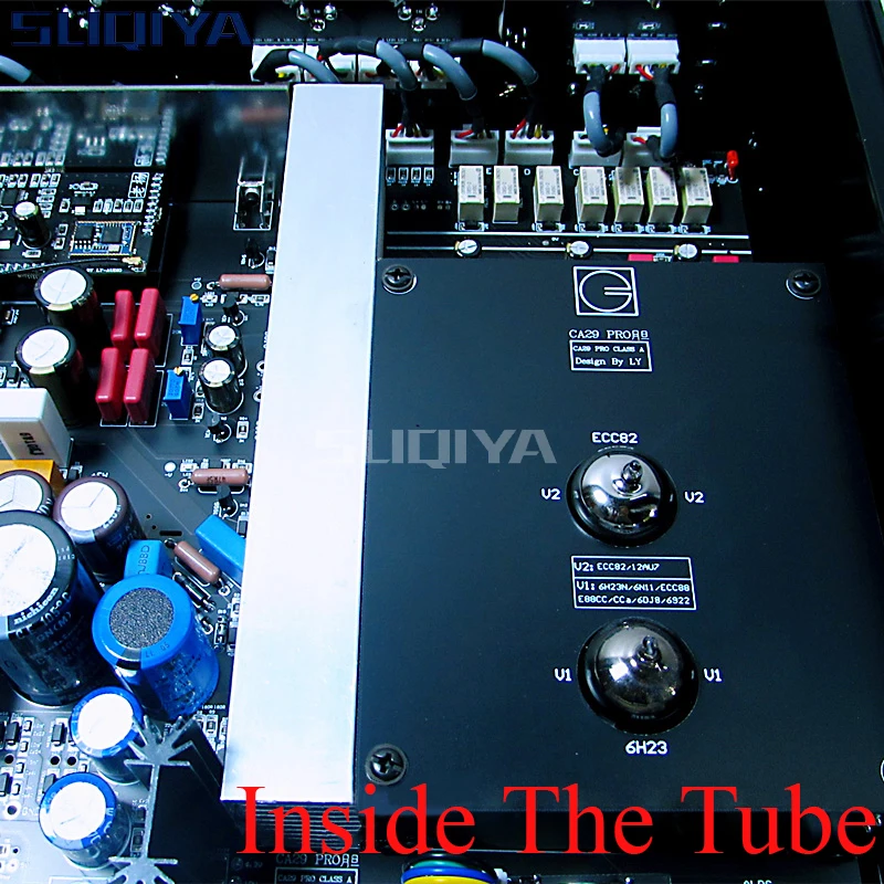 เครื่องขยายสัญญาณหลอด6H23 5.1คลาสบลูทูธควบคุมระยะไกลได้อย่างสมดุล SUQIYA-CA29