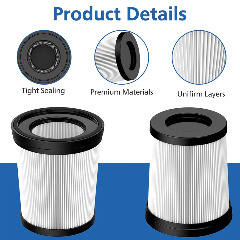 6 pacotes de filtro hepa compatível com fabulous fsv001, fsv101, girnoor g160 e g165 afoddon a300 aspiradores de pó sem fio vendas