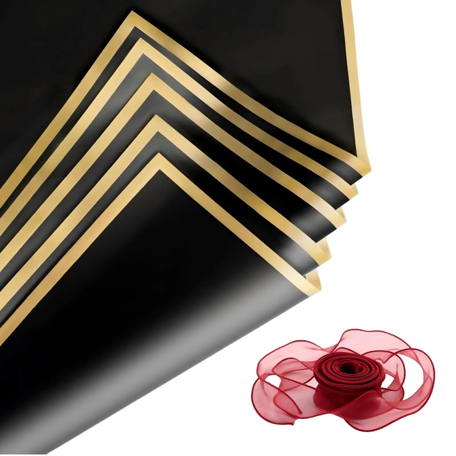 

Floral Wrapping Paper Waterproof Han Sheet DIY Bouquet Gift Wrapping for Wedding Party Anniversary