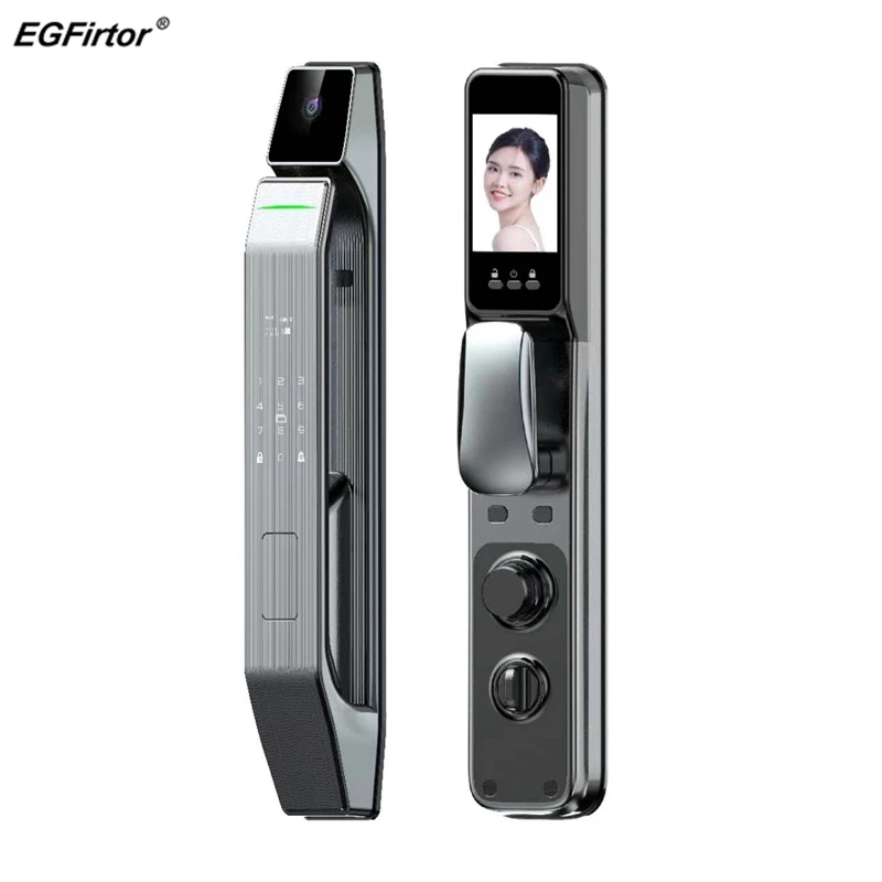 

EGFirtor Finger Vein Recognition Smart Door Lock 3D Face Recognition Fingerprint Wifi Electronic Anti-theft Password Lock