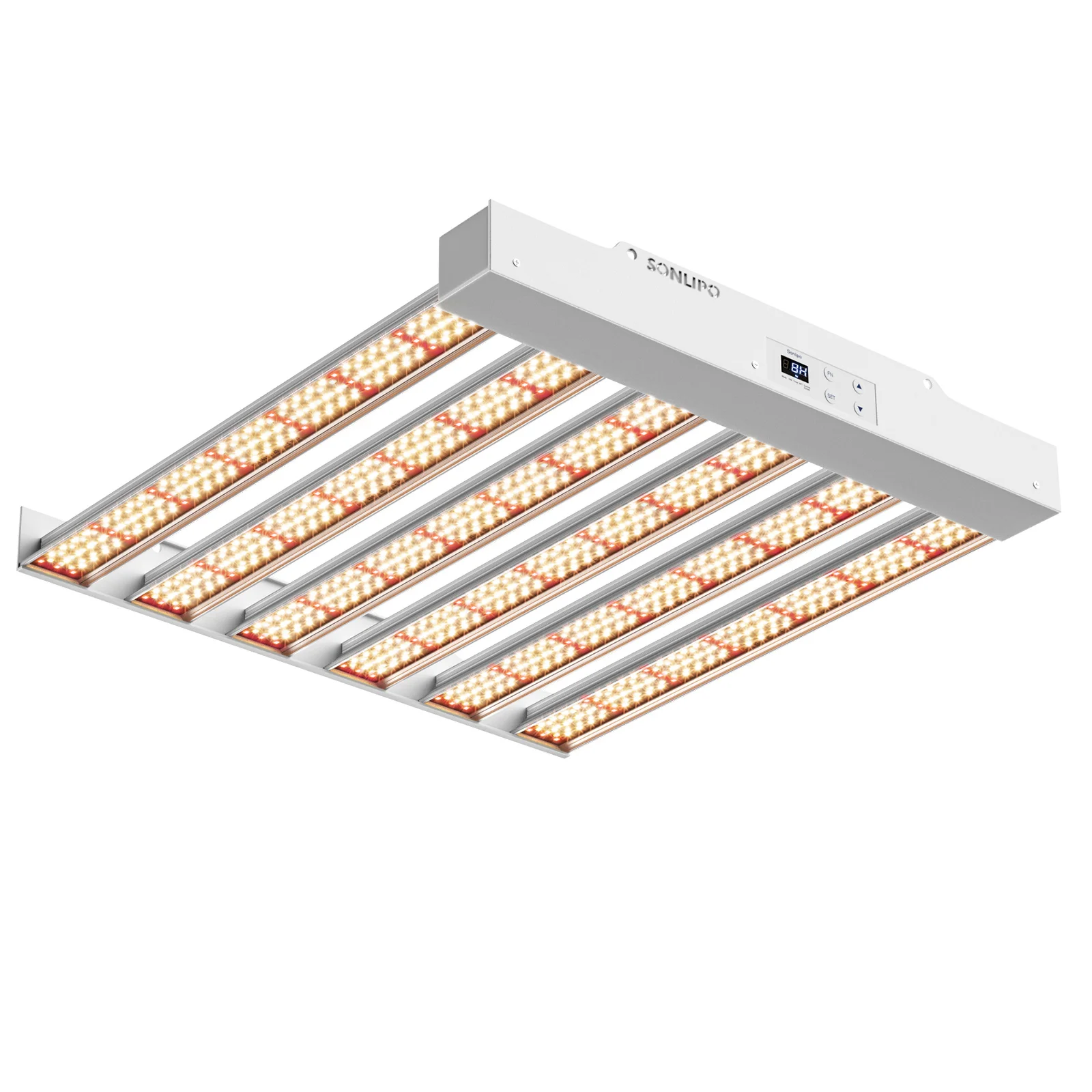 Sonlipo-Atualizado SPF2000 PRO LED Grow Light, Espectro Completo, Veg e Bloom, Temporizador Dimmer para Interior, 200W, Cobertura 4x4ft