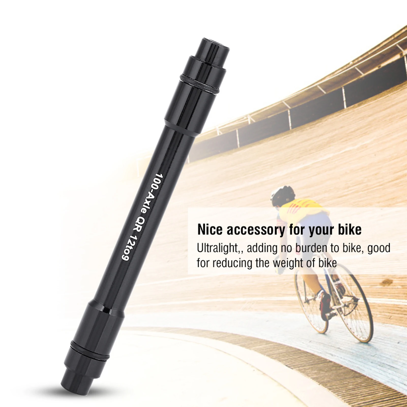 

Bicycle Bike Thru Axle Hub Adapter 12MM to 9MM Quick Release Skewer Aluminuim Alloy Easy Using Durable Nice Accessory for Bike