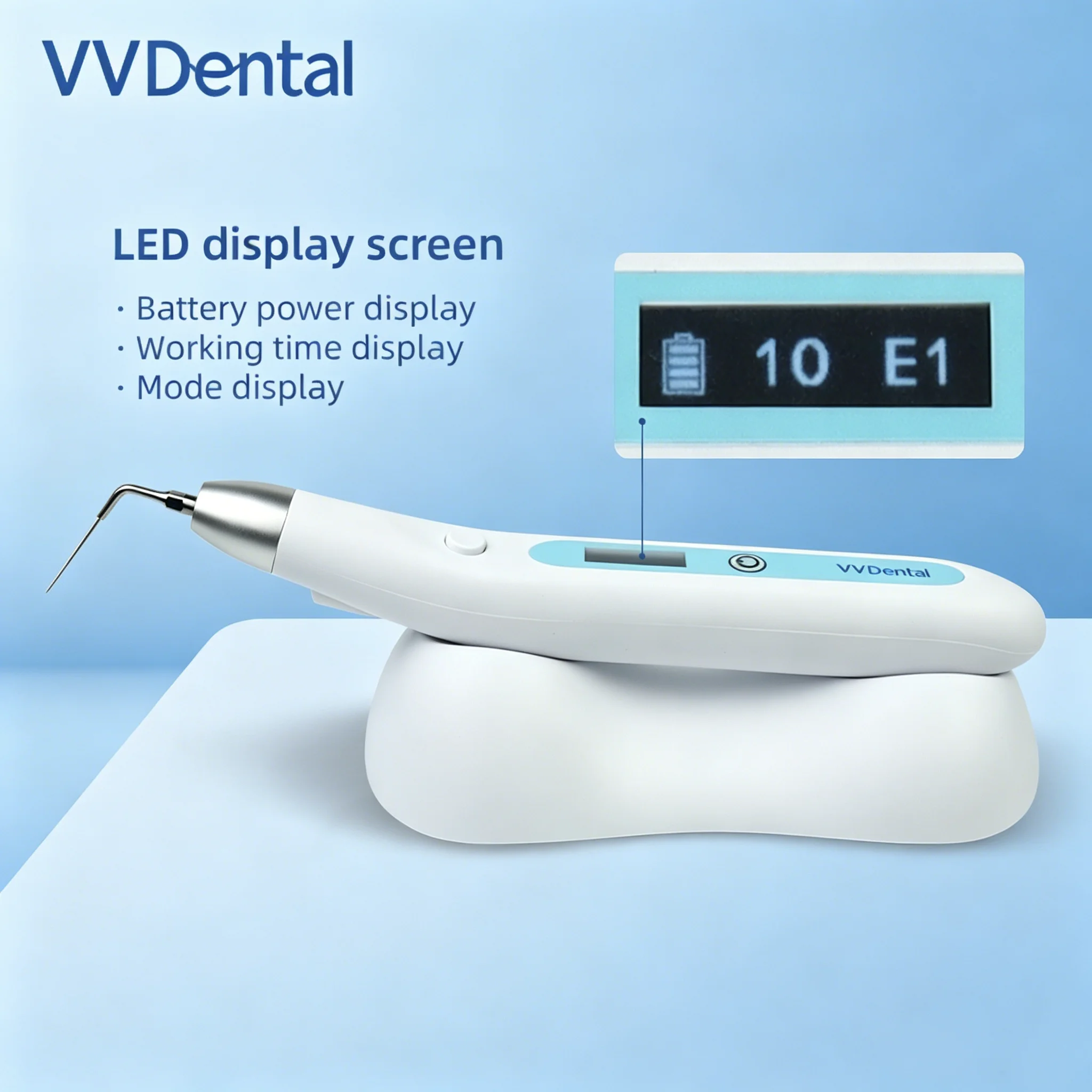 Ultrasonic Endodontic Irrigator Handheld Portable Oral Therapy Instrument Low Vibration Stable Working Deep Cleansing Root Canal