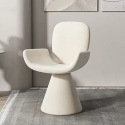 Solid Wood Swivel Chairs Portable Dining Chair Bedroom Makeup Bench Living Rooms Armchair Backrest Nordic Kitchen Furniture