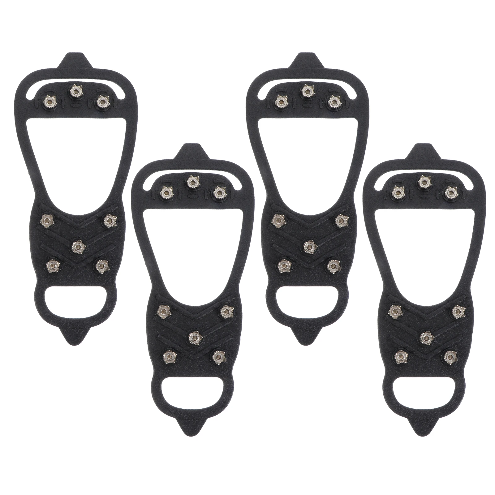 

2 Pairs 8 Teeth Ice Snow Cleats Anti-Slip Shoe Covers Winter Mountaineering Outdoor Climbing Cramponssnowfield Shoe Grippers