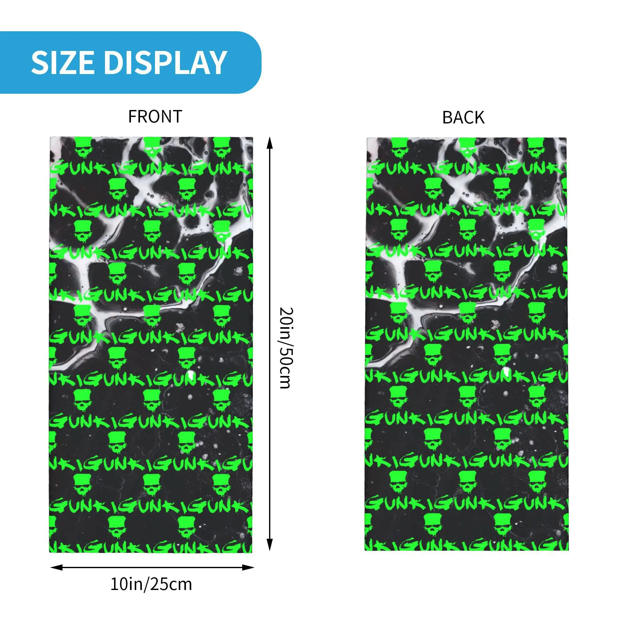 مخصص G-Gunkies الرخام الرقبة الجراب النساء الرجال الأشعة فوق البنفسجية حماية الشتاء باندانا وشاح للتزلج