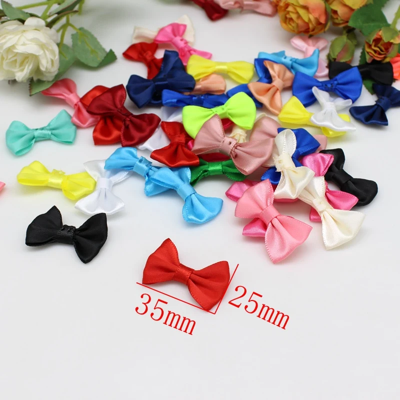 50Pcs present bow Ribbon Bows For Christmas Bows Gift Craft Wedding Party Sewing DIY Decorations