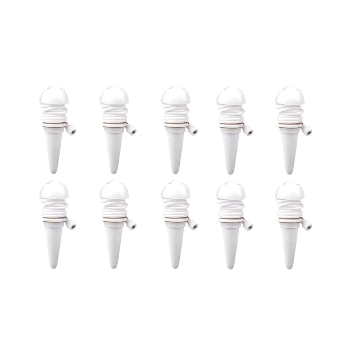 

10Pcs Automatic Watering Probes Plant System Ceramic Creat Gardening Flower Potted Drip Device Garden Hoseswater-White