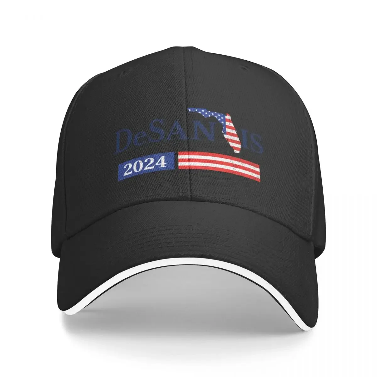 

Ron Desantis 2024 President Make USA Florida USA Flag Distressed Baseball Cap Streetwear Vintage Women Hats Men's