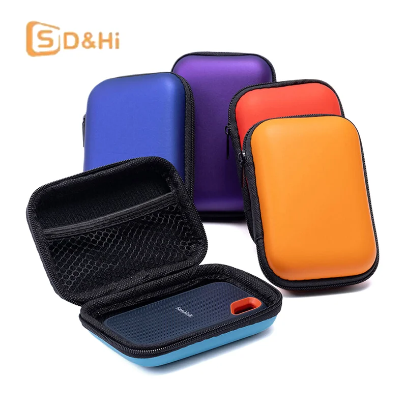 Creative Portable Hard Disk Mini Storage Bag Gaming Accessories Travel Zipper Hard Case Storage Bag Data Cable Sundries Bag