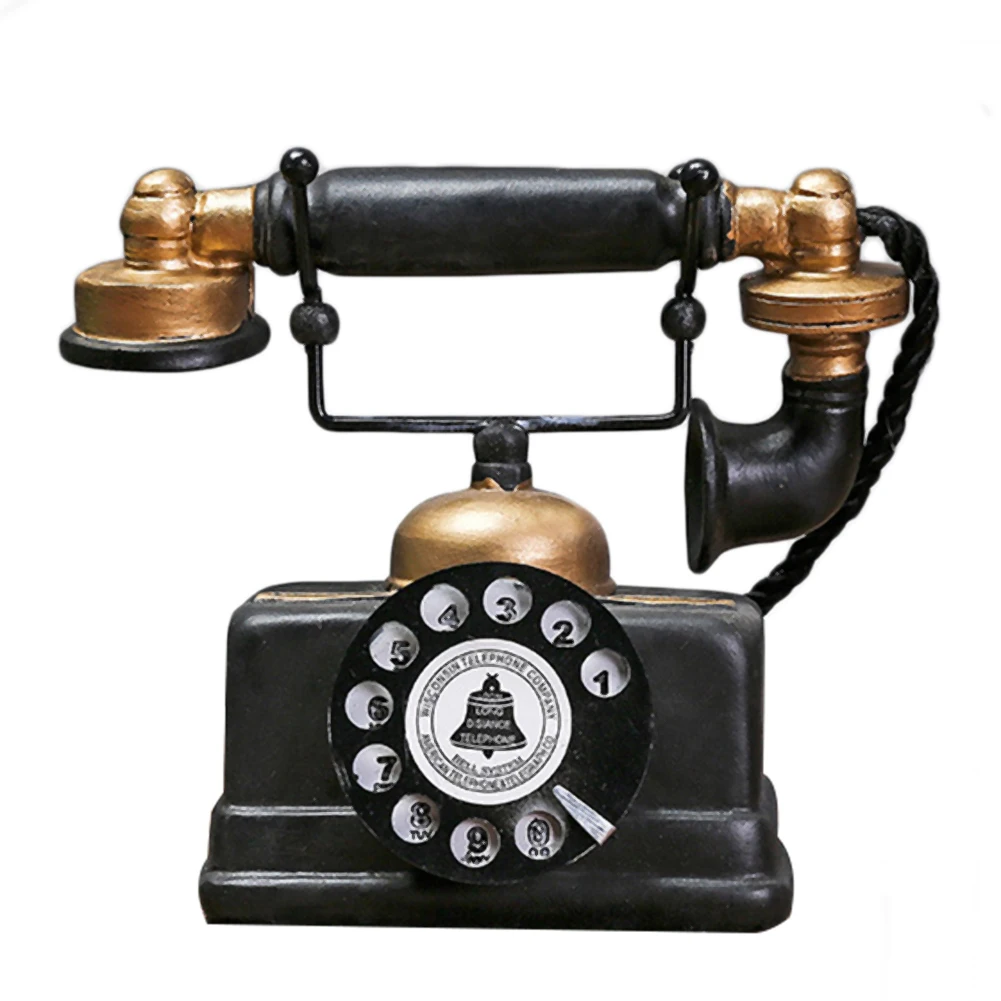 Modelo de teléfono Retro creativo, adorno antiguo, artesanía, Bar, decoración del hogar, regalo