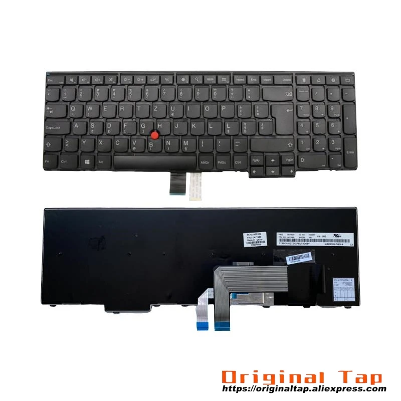 PL Polish Keyboard for Lenovo Thinkpad P50s T560 W540 T540p W541 T550 W550s L540 L560 04Y2369 00PA596 00PA637 04Y2447