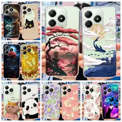 For Realme C63 Case Realme C61 RMX3939 Stylish Painted Cover Soft Slim Phone Case For Realme C61 C 63 RealmeC61 RealmeC63 Bumper