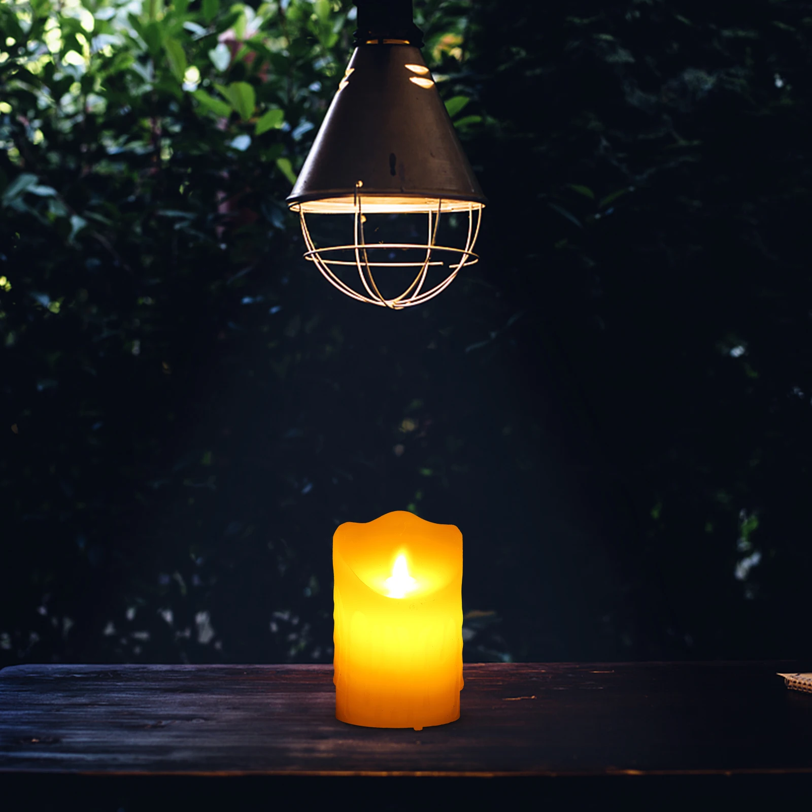 

1Set LED Lamp Warm Dimmable Simulation Flame Light for Living Room Holiday Party Decor Electric Lamp Set