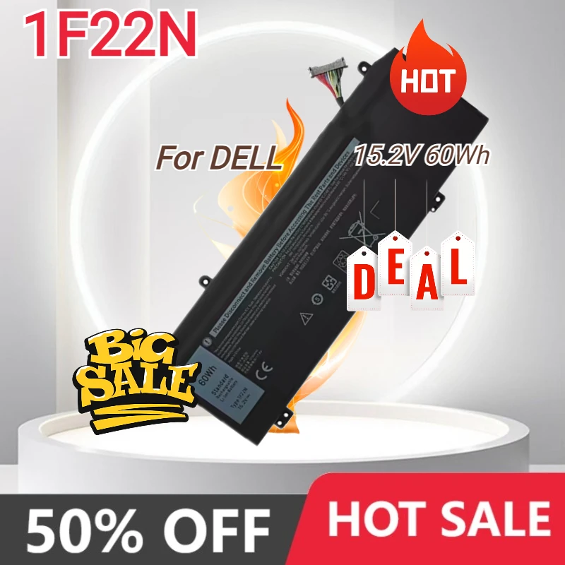 

1F22N 60 Втч аккумулятор для ноутбука DELL ALIENWARE 2018 Orion M15 M17 R1 P79F P82F P40E P37E Inspiron G5 5590 G7 7790 7590 Bateria