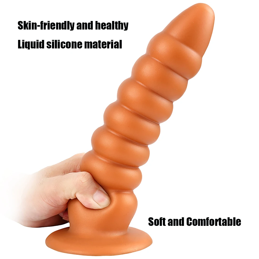 Liquid Silicone Huge Anal Plug Dildos Sex Products Soft Anal Dilator Penis for Stimulate Anus and Vagina Sex Toys Big Butt Plug