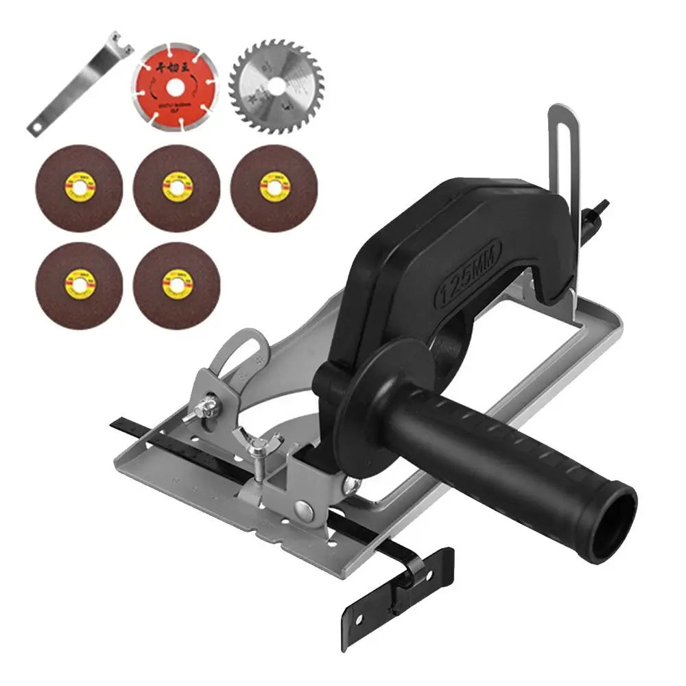 9pcs 0-40mm Cutting Depth Positioning Bracket Nonslip Handle Auxiliary Handle Angle Grinder Bracket Modified Design