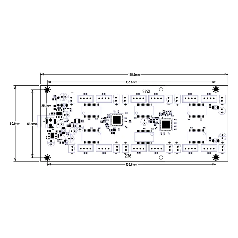 Modulo interruttore a 12 porte, tensione totale 14V-56V, tensione shunt cc a 12 porte 12V, shunt modulo interruttore