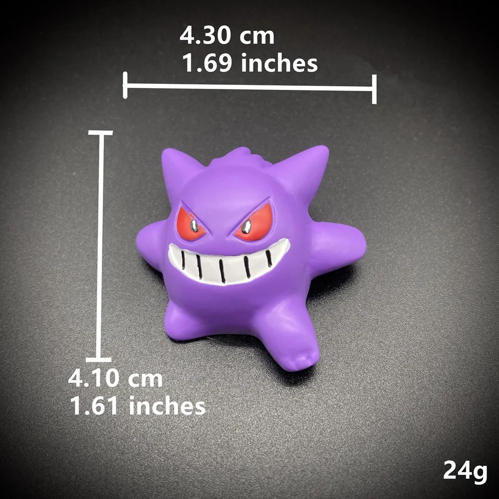 Pokémon Anime Action Figure Gengar Gastly Misdreavus Haunter Duskull Ghost Car Interior Air Outlet Decoration Kawai Car Ornament view 4