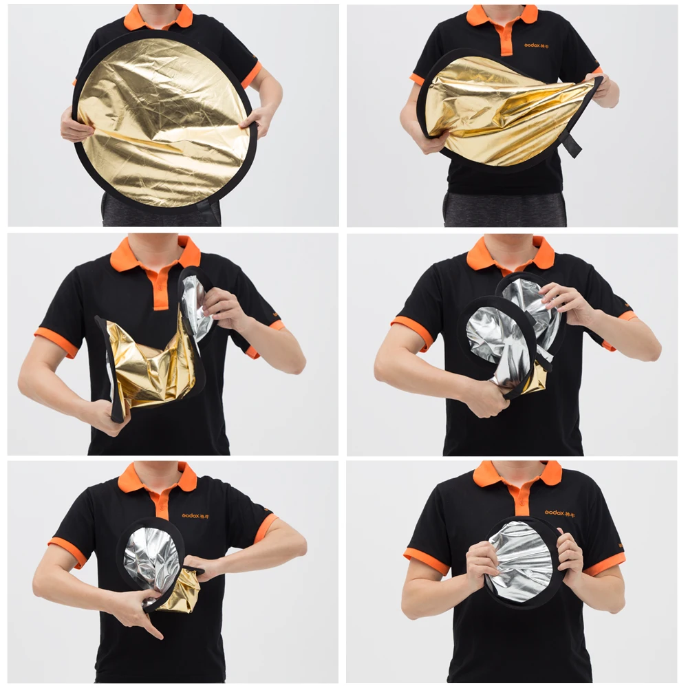 Godox 60cm 24" 5 in 1  Photography Reflector Board Collapsible for Studio Photography Reflector