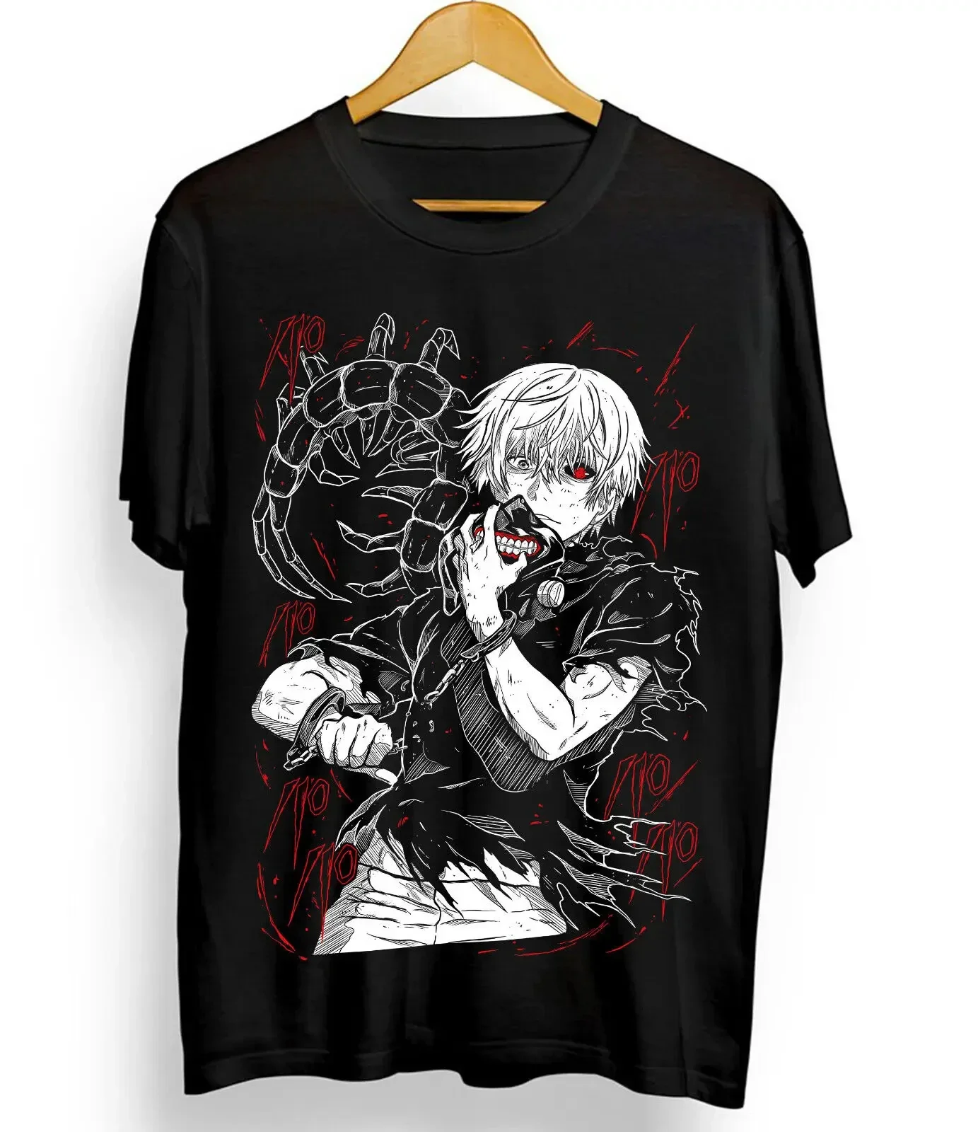 Tokyo Ghoul T-Shirt Ken Kaneki T-Shirt Japanaise Manga Anime Tshirt Tee All Size y2k clothes t shirt women women t shirt image 4