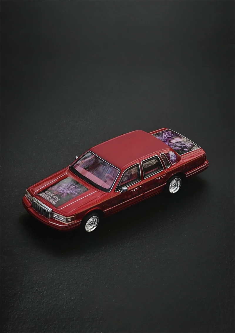 MK Miniatures 1:64 Lowrider LINCOLN Die-Cast Car Model Miniature Gifts