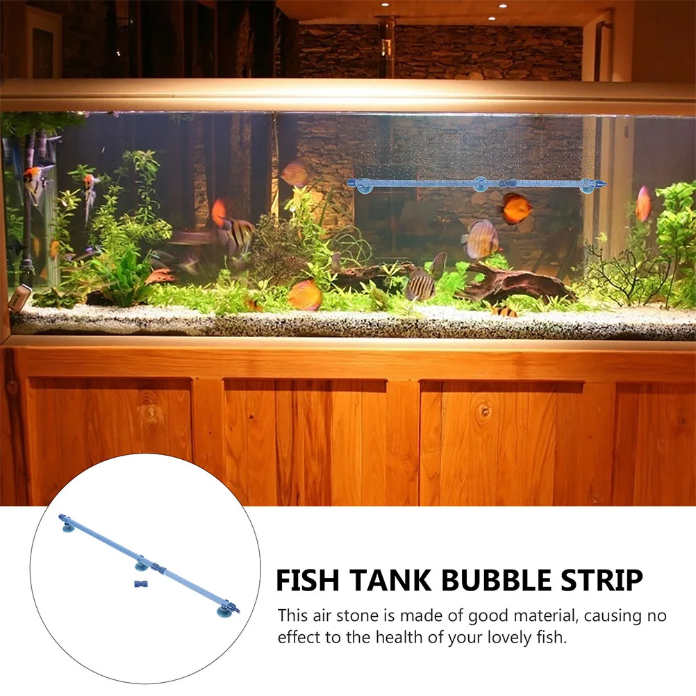 

2Pcs Air Bubble Strip for Aquarium Oxygen Supply Freshwater Saltwater Hydroponic Use Safe Replaceable Bubbler Tube