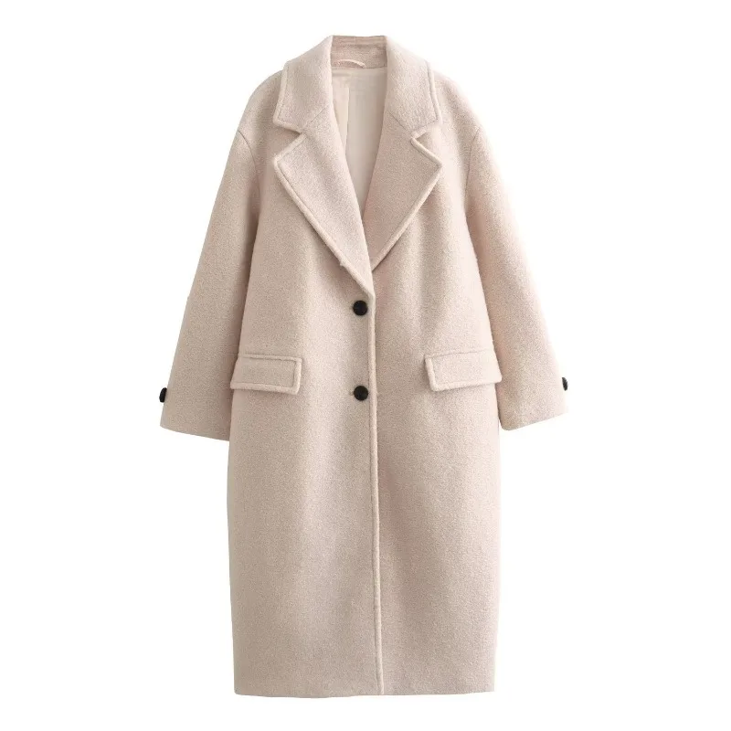 Women's  Autumn New Pure Jacket Baggy Temperament Coat Skinny Comfortable Premium Feeling Windproof Curry coat trench coat