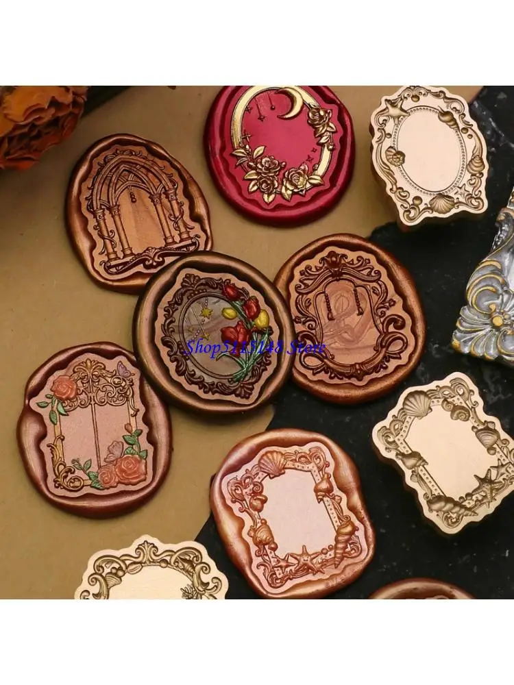 F3MA 클래식 엠보싱 암말 왁스 씰 스탬프 헤드 포장 용 팁