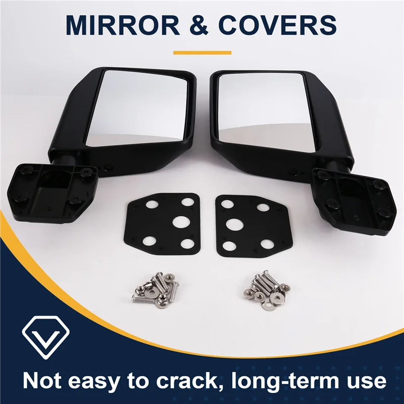 

Rear View Mirror Car Door Side Wing Mirror Sansour Side Mirror For Jeep Wrangler JK JL JT 2007-2024