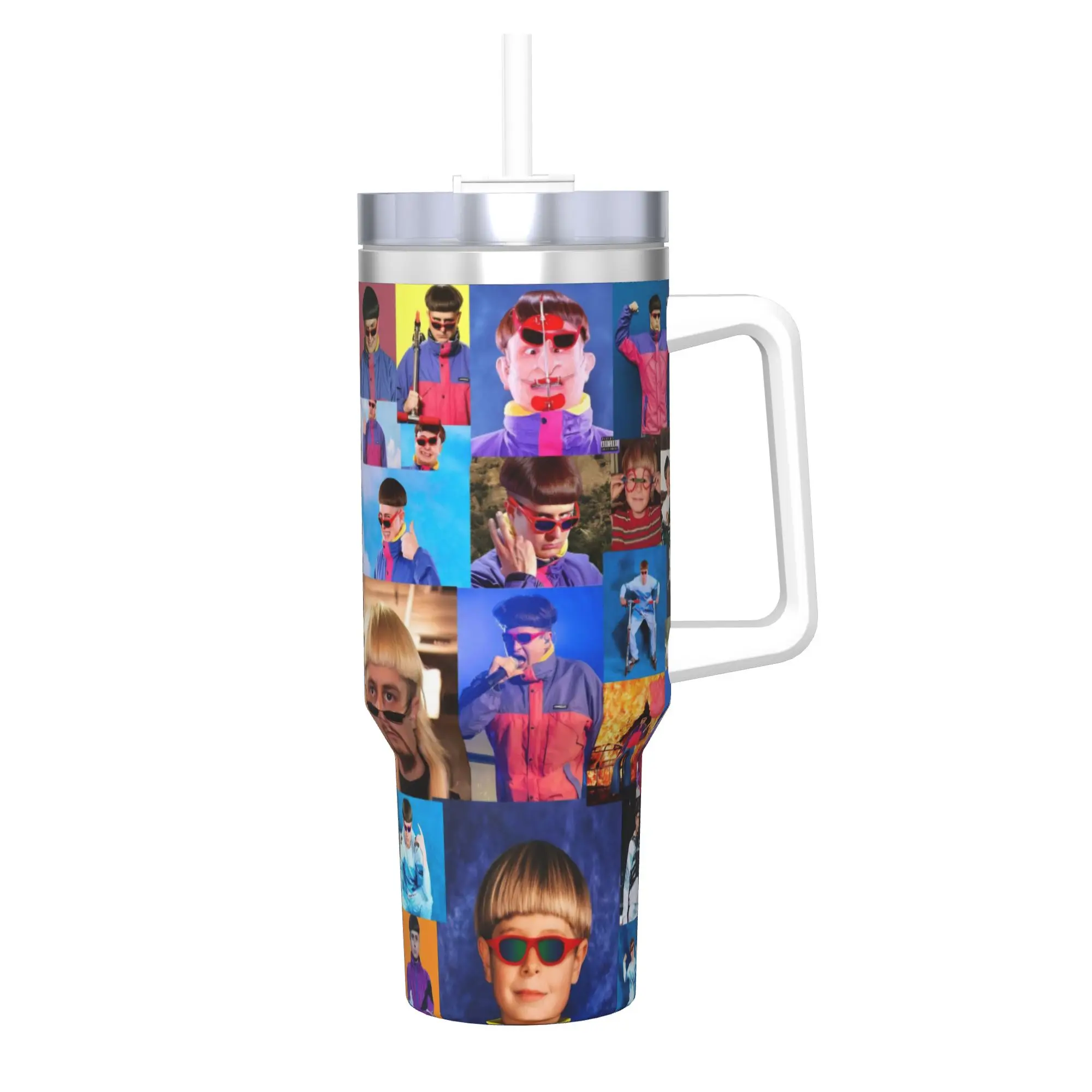 RIP Oliver Tree 1993-2026 Tumbler With Straw  Stainless Steel Mug Double Wall Vacuum Insulated for Cold Or Hot 40oz